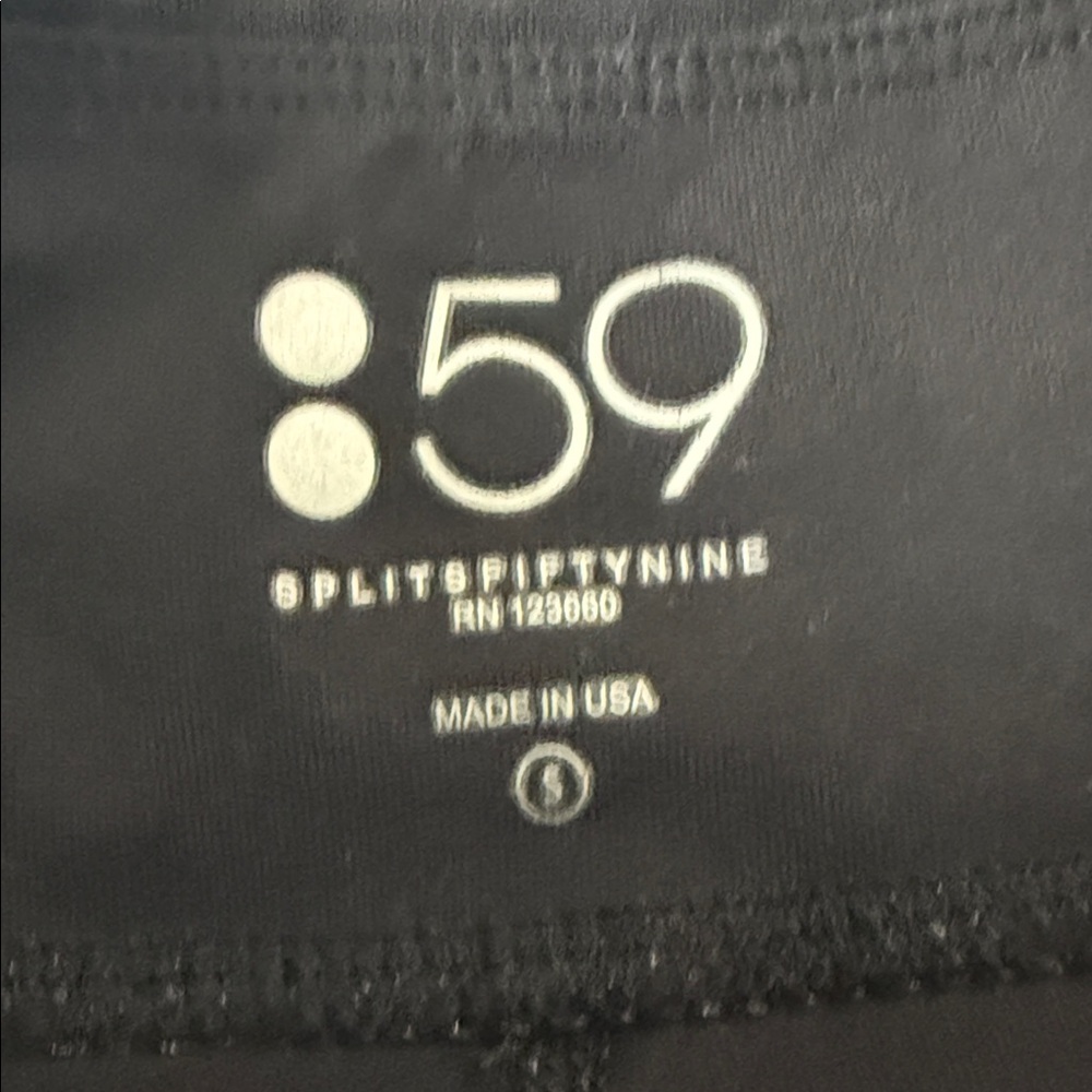 Splits59 Black Leggings with Gathered Ankles - Picture 2 of 6
